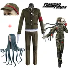 Аниме Danganronpa V3: убийства Harmony Korekiyo Shinguji Косплэй костюм Школьная Униформа Korekiyo Shinguji Косплэй парик волос