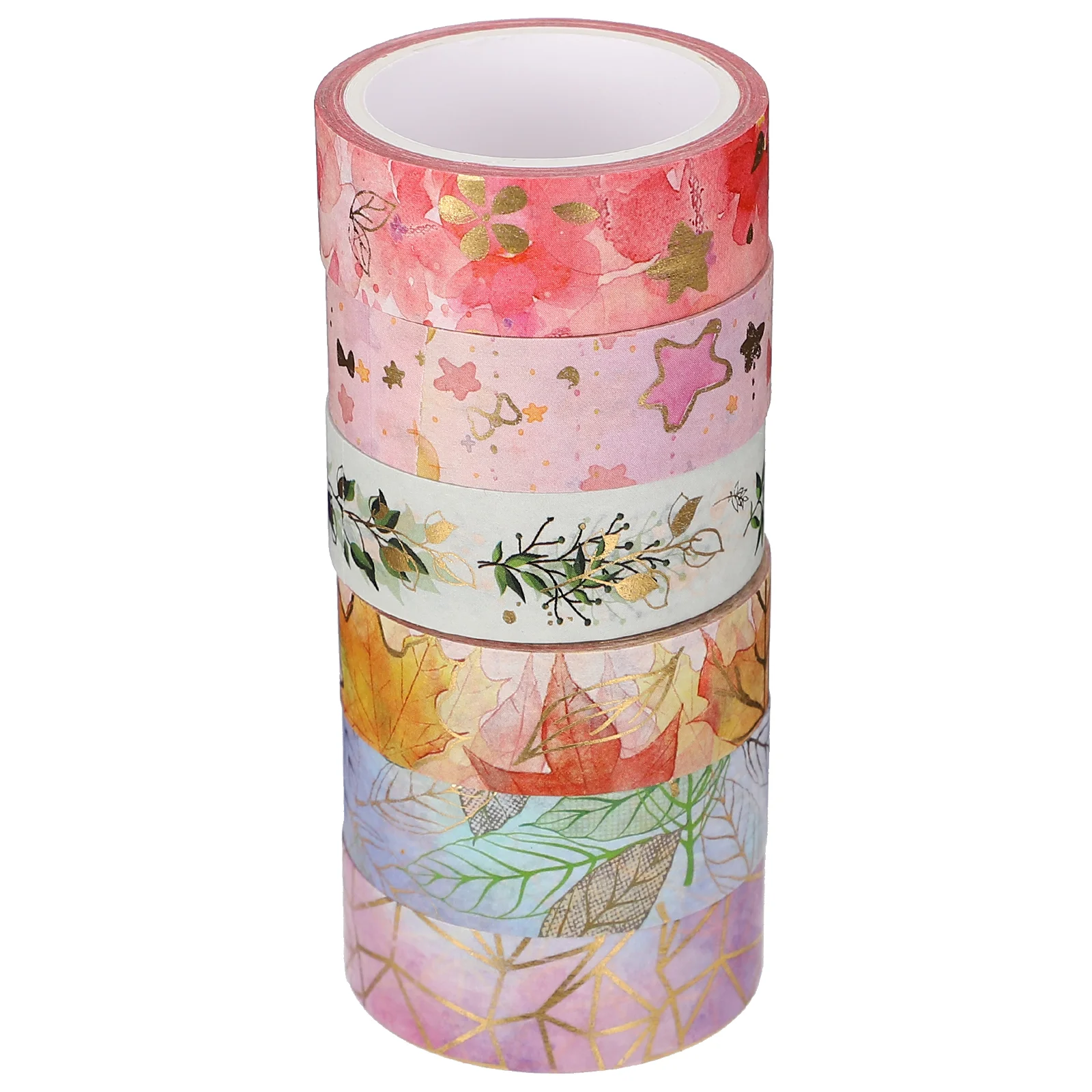 

6 Rolls Decorative Washi Tape Creative Masking Tape Set DIY Craft Art Supplies