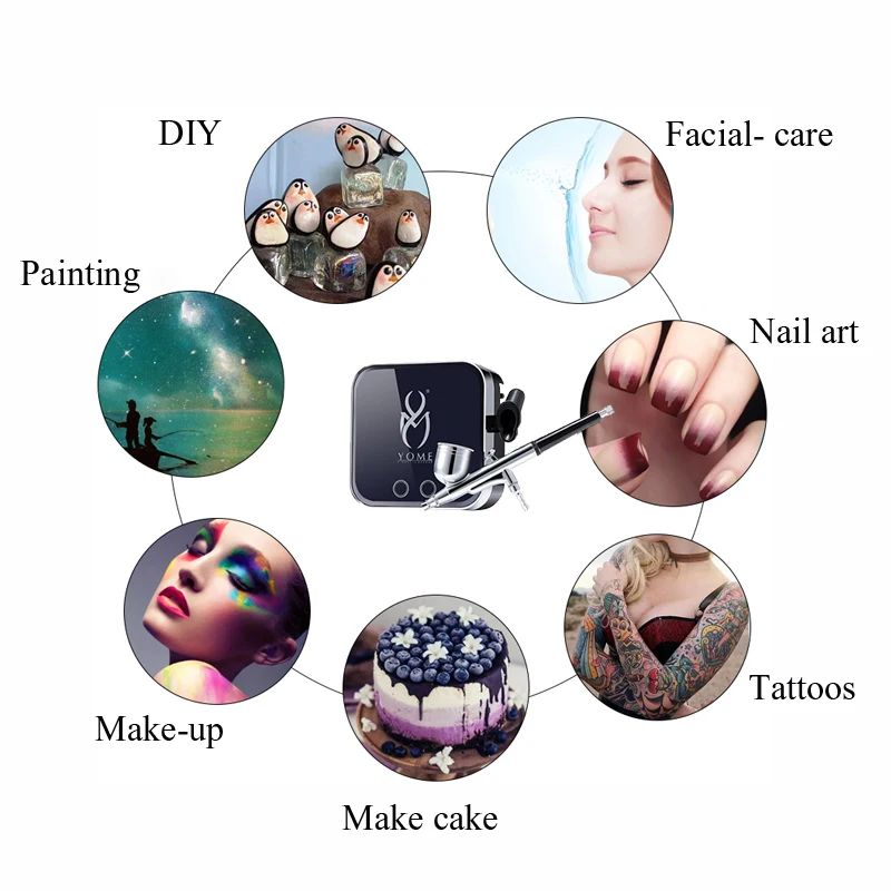 Профессиональный Аэрограф 0 3 мм комплект компрессора аэрографа пистолет для