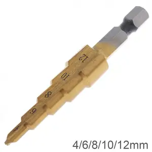 1 шт. 4-12 мм 4241 HSS 5 ступенчатое сверло пагода конусное сверло с шестигранным хвостовиком 14 