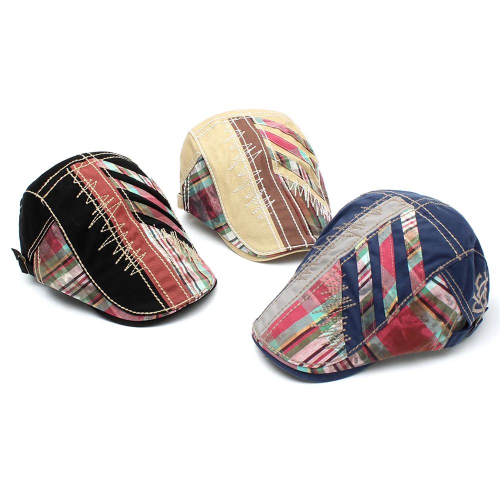 TOHUIYAN Модный берет унисекс кепка газетчика для мужчин винтажные хлопковые кепки