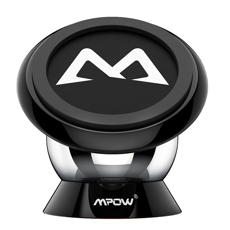 Mpow MCM18 магнитный автомобильный держатель для телефона на магните Универсальный автомобильный держатель Макс подшипник Ёмкость 250g Автомобильный держатель телефона для iPhone X/8/7/6 Plus - Цвет: Black Phone Holder
