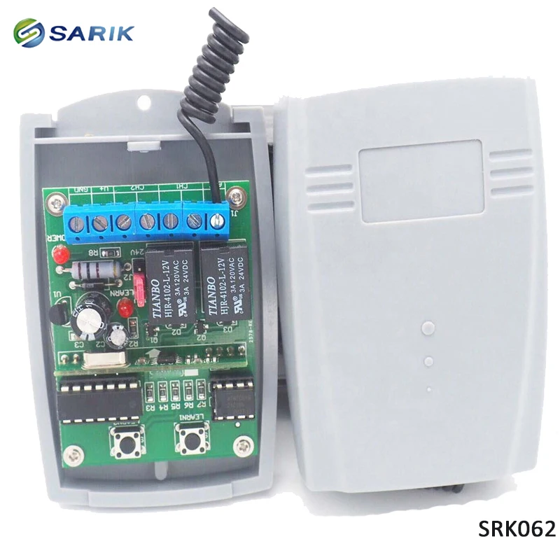 9 в 24 переменный/постоянный ток Все коды рабочий Универсальный 2 КАНАЛЬНЫЙ пульт