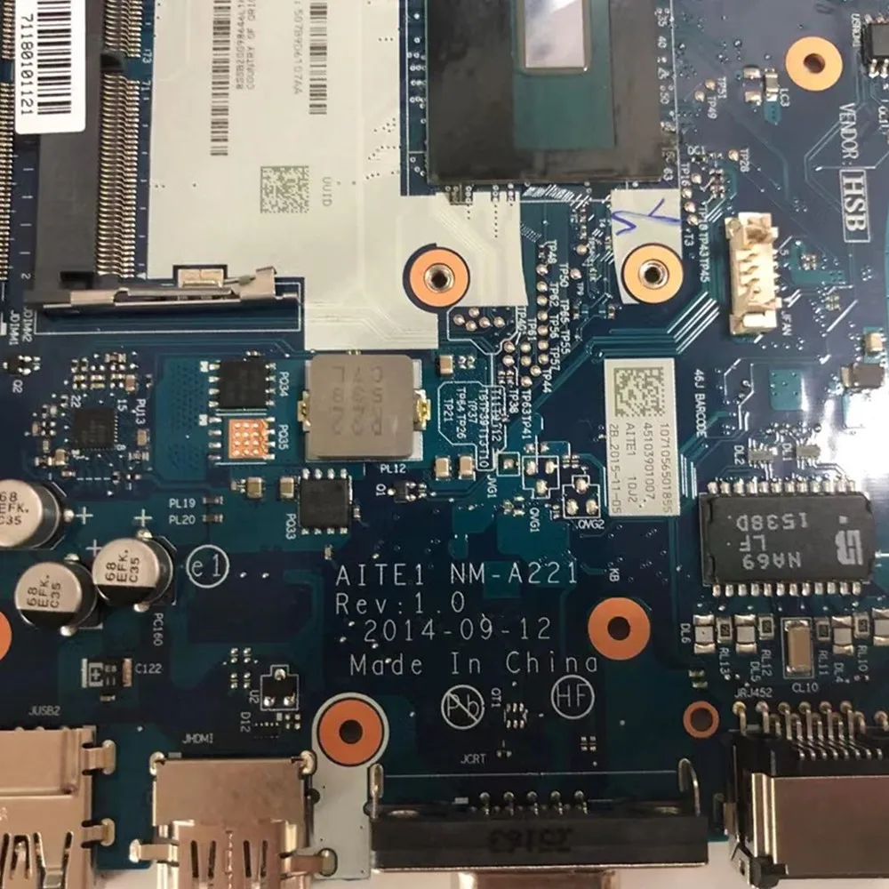 Материнская плата для ноутбука lenovo Thinkpad E550 E550C материнская i5 5300U SR23X FRU 01AW147