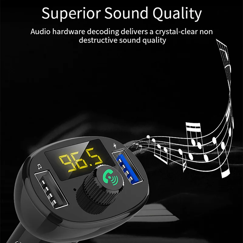 FM трансмиттер с двумя USB портами и функцией громкой связи|FM-трансмиттеры| |