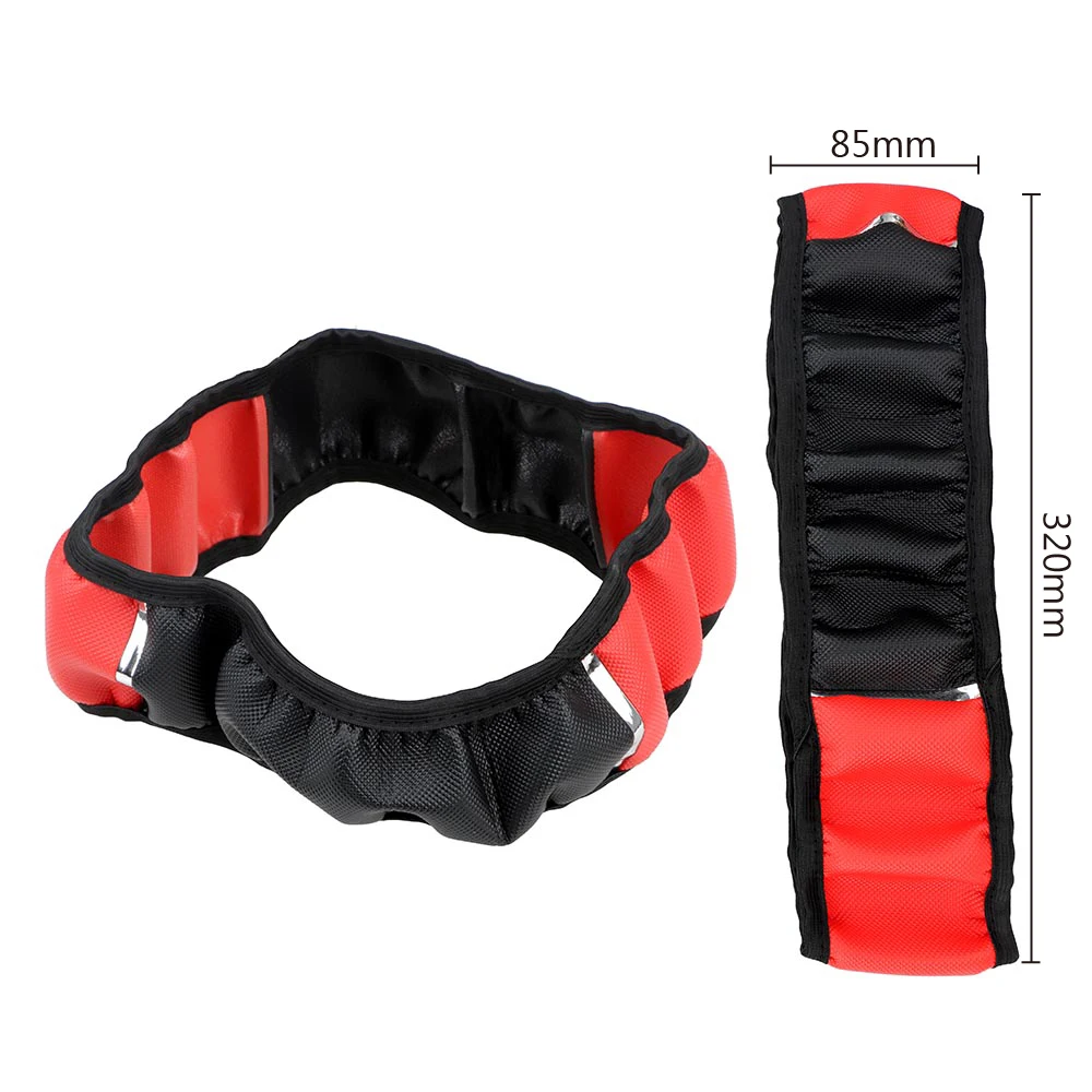 

Universal Car Steering Wheel Cover Auto Decoration Anti Slip PU Leather Steering Covers 37-38cm Diameter