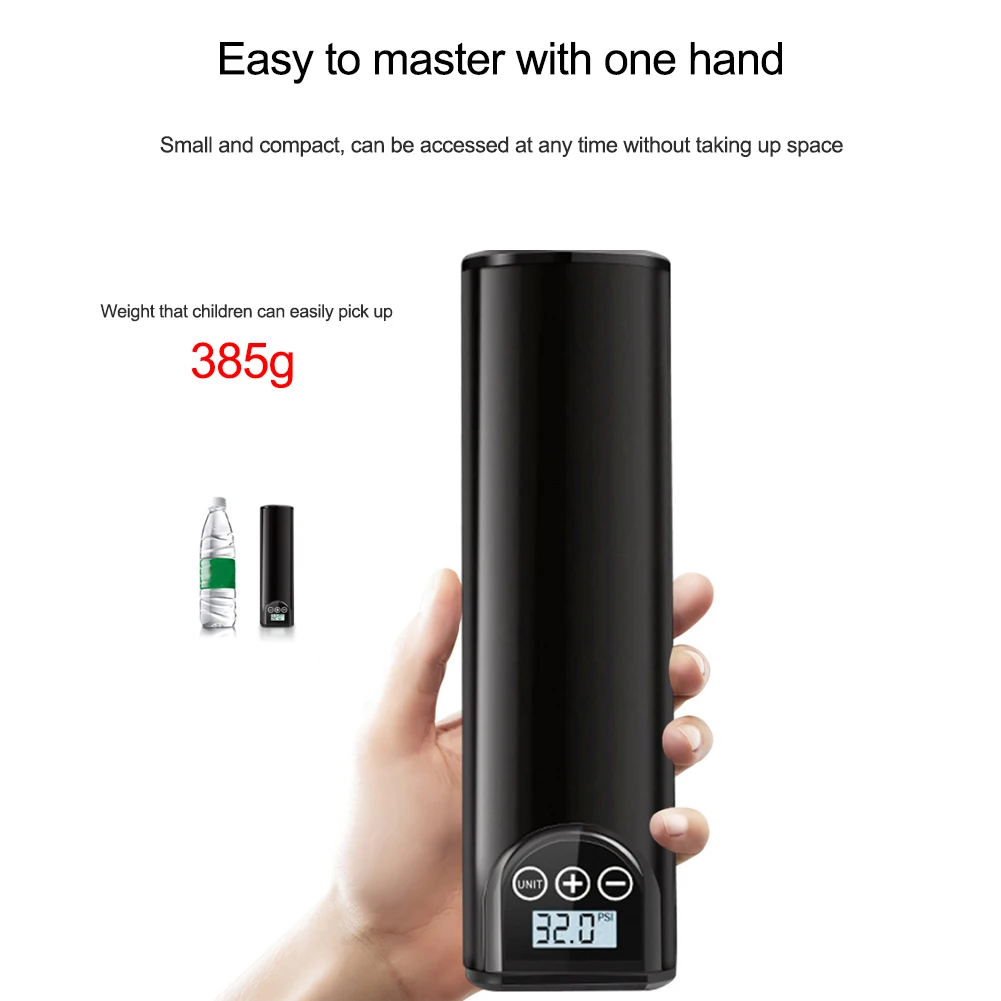 

150PSI Car Tyre Inflator LED Lighting Tire Inflatable Pump Portable Air Compressor for Cars Wheels Bicycle Tires Electric