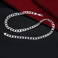 6mm chain necklaces 1618202224 inch hippie necklace for women korean fashion luxury jewelry accessories free shipping