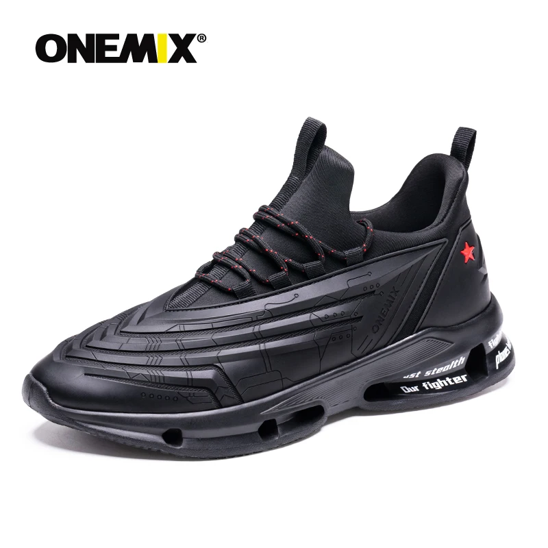 

onemix new running shoes men's Reflective sports shoes soft bottom shock absorption women's bullet cool comfortable casual shoes