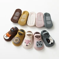 autumn and winter new baby socks silicone non slip floor socks baby three dimensional cartoon lace up shoes newborn socks
