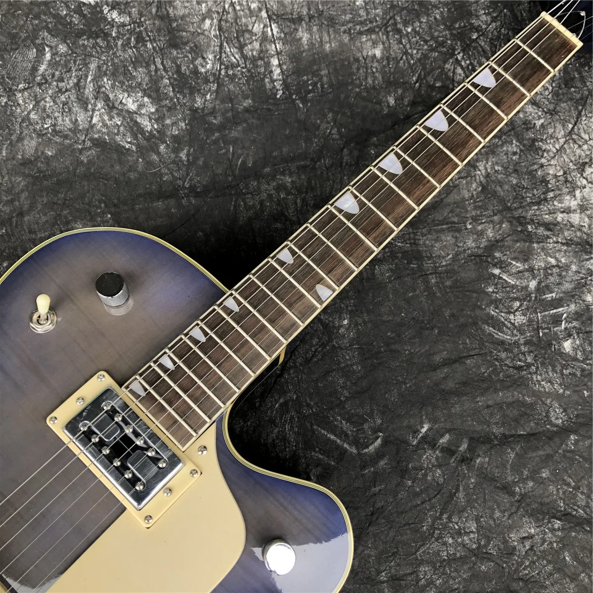 Новинка 2021 гитара из древесины синего пламени и клена G5 Jazz с F-отверстиями мост