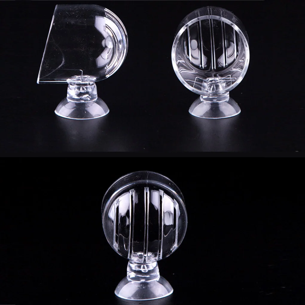 Aquarium Cone Red Worm Feeder Acrylic Suction Cups Fish Feeding Cup Transparent Container Holder | Дом и сад