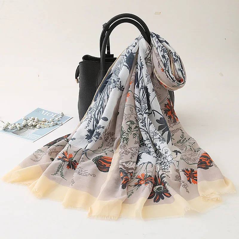 New silk scarves long ladies scarf spring and autumn variety change scarf summer beach towel sunscreen shawl wholesale