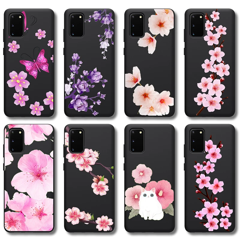 

Vogue Flower Case for Samsung Galaxy S21 A51 A50 A71 A52 A72 S20 A21S A12 A70 S10 S9 S8 S10e FE Note 20 10 Lite Plus Ultra TPU