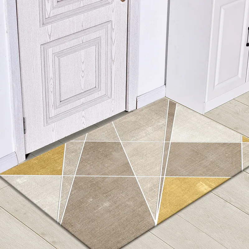 Геометрический узор абсорбент ванная комната Противоскользящий коврик ковер
