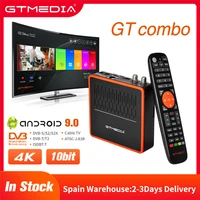 gtmedia gt combo 4k 8k hd tv box android 9 0dvb s2xt2c 422 terrestrial satellite tv receiver decoder smart set top box