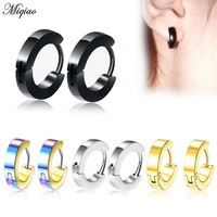 miqiao 1 pcs european and american popular hot style stainless steel earrings ear buckle earrings star accessories