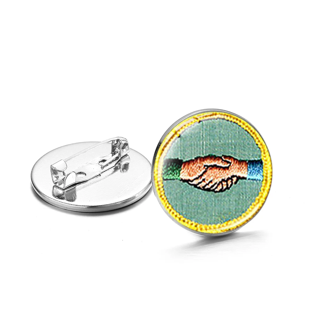 Новейшая модная брошь для девочек-разведчиков булавки винтажные языки