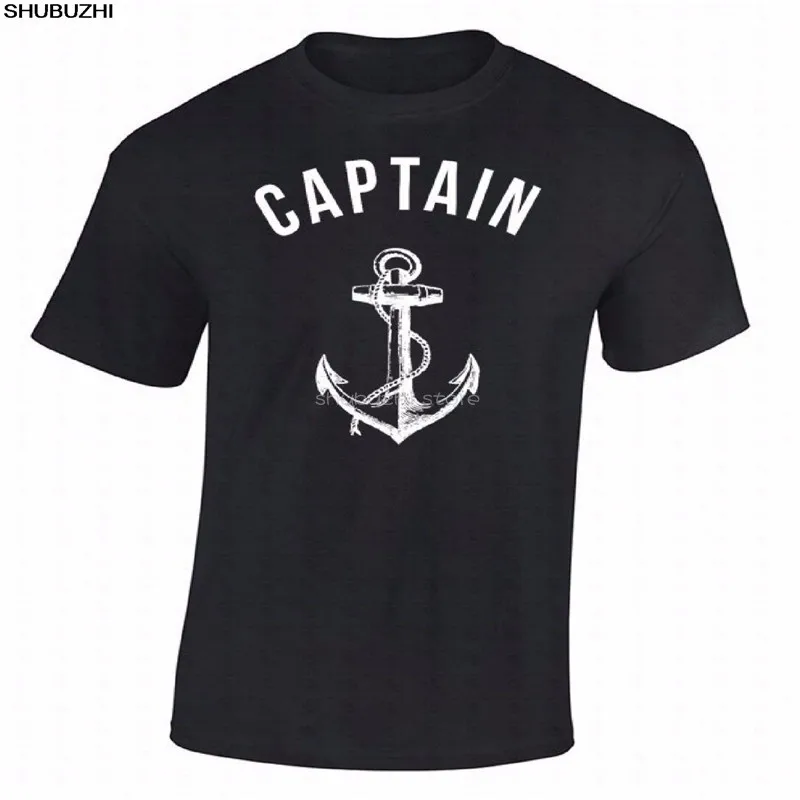 Высококачественная футболка с изображением капитана якоря морского корабля