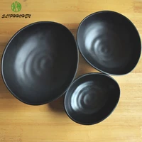 black frosted 789 5 inch hotel rice bowl restaurant tableware a5 melamine imitation porcelain dinnerware