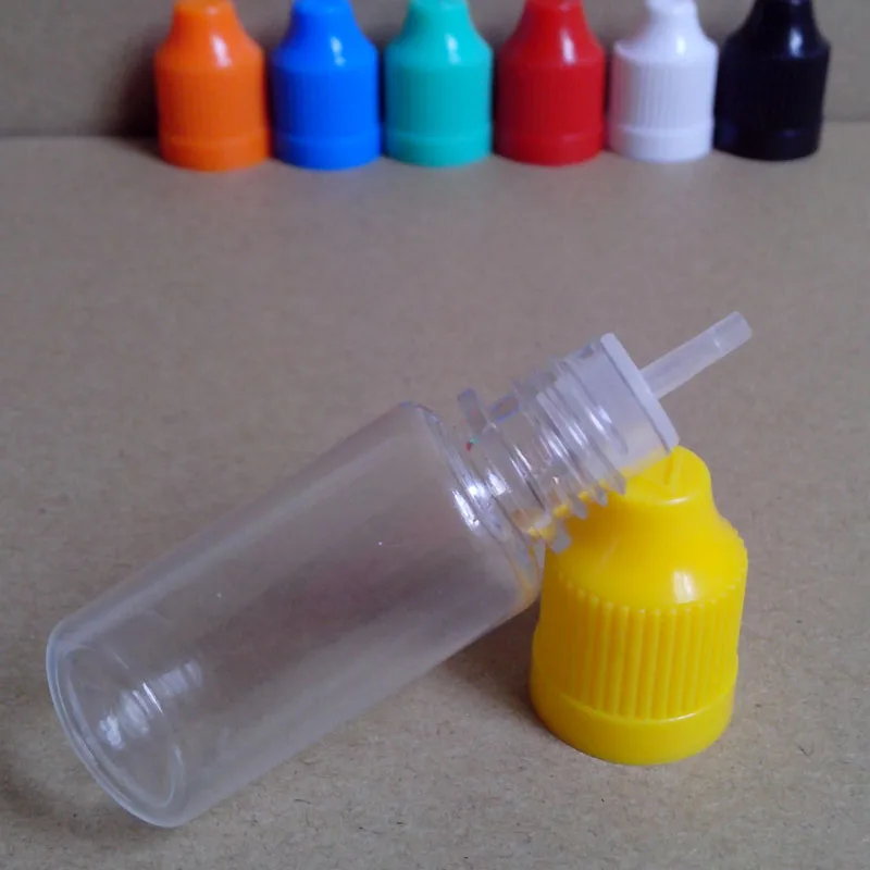 

1000pcs PET 15ml Plastic Needle Bottle Empty Clear Plastic Bottle Childproof Cap For Eye Drop E Liquid Dropper Bottle