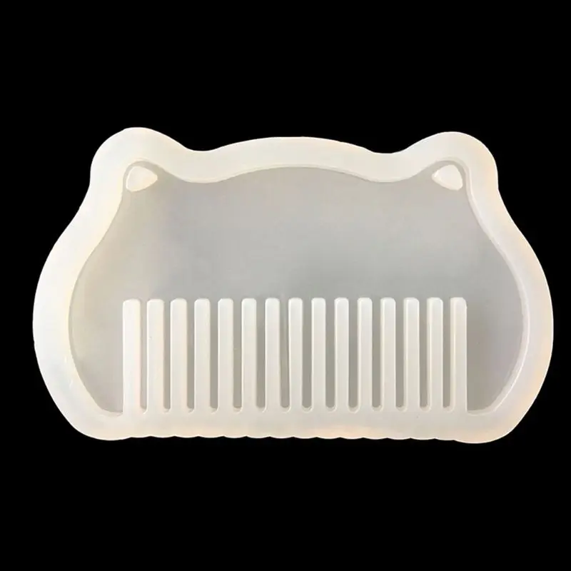 

Free shipping 10Pcs Crystal Epoxy Resin Mold Comb Casting Silicone Mould Handmade DIY Crafts Jewelry Making Cosmetic Tools