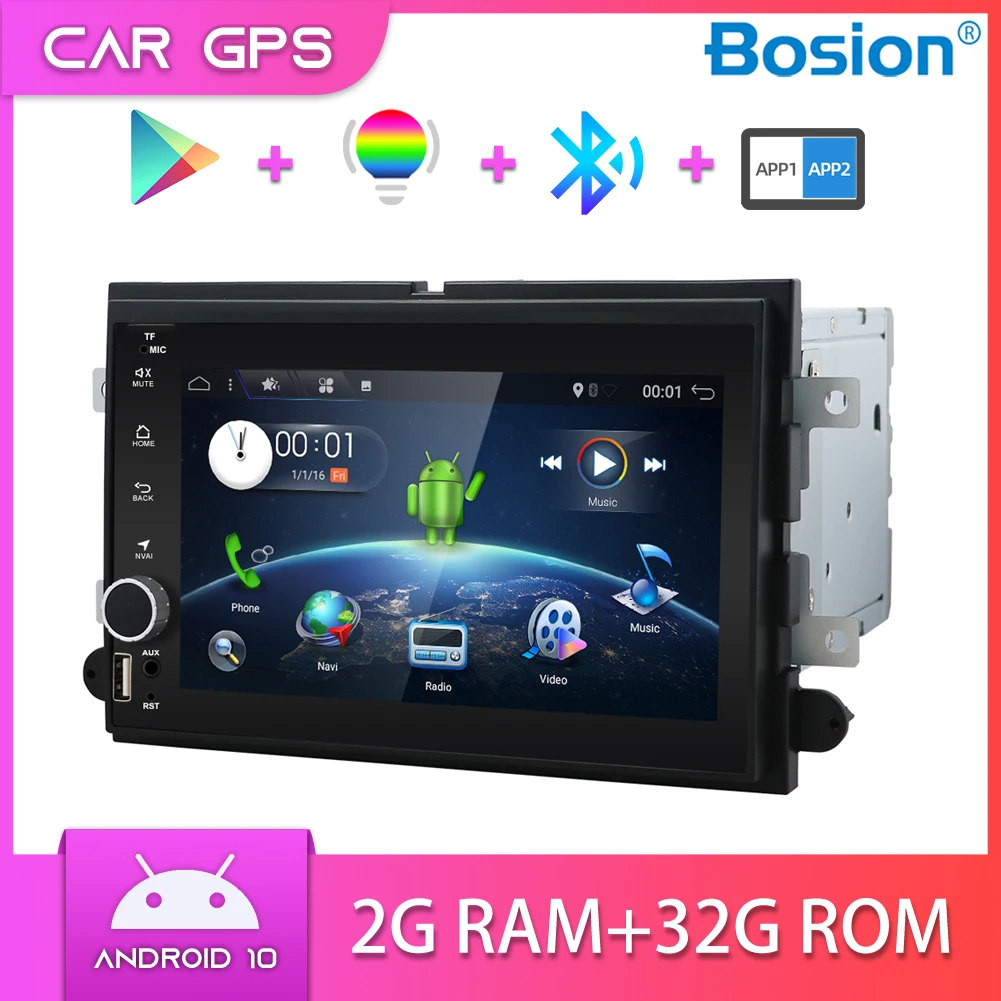 Автомагнитола для Ford 500/F150/Explorer/Edge/DISPATCH/Mustang/fusion GPS Navi DAB OBD AUX 32 ГБ 7 дюймов Android