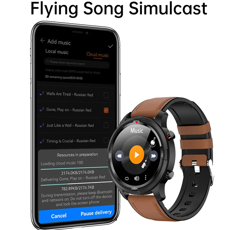 2021new bluetooth call smart watch men connect tws headset local music fitness tracker smartwatch for huawei gt2pro xiaomi phone free global shipping