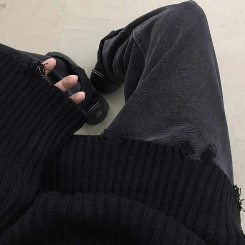 

Turtleneck Sweater Women Thicker Tassel Vintage Solid Pullovers Ladies Loose Casual Warm Soft Couple Knitted Jumpers BF Chic Ins