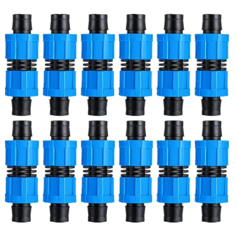 20PCS Drip Irrigation Coupling 1/2 Inch Universal Connector Tubing Fittings Compatible with Most 16-17 mm Tape | Дом и сад