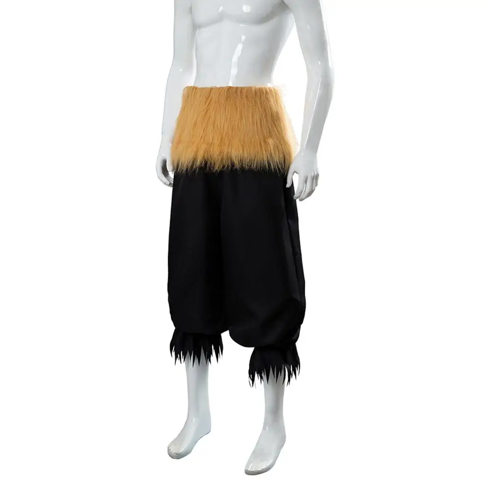 Костюм для косплея из аниме рассекающий демонов киметсу (no Yaiba Hashibira Inosuke) брюки с