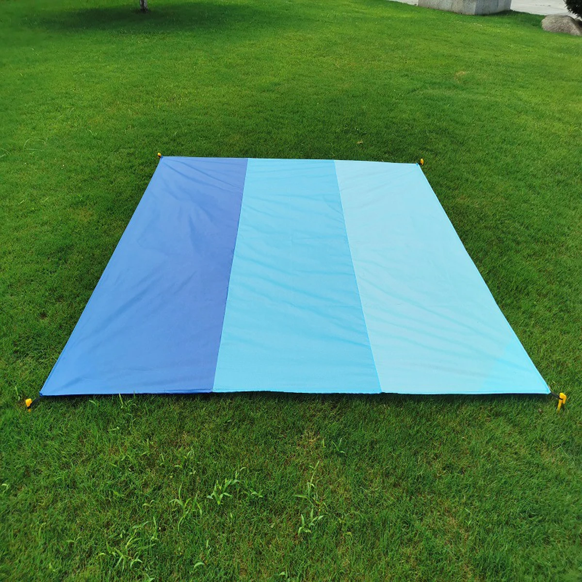 

Outdoor Camping Mat, Color Block Waterproof Moisture-proof Folding Beach Cushion