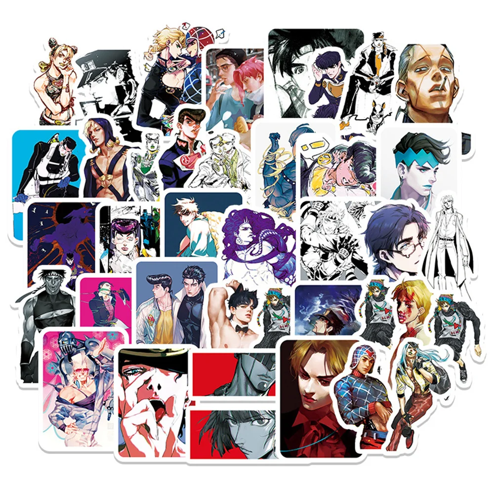 

10/30/50PCS Cartoon Anime Bizarre Adventure Graffiti Skateboard Notebook Graffiti Computer Luggage Waterproof Sticker Wholesale