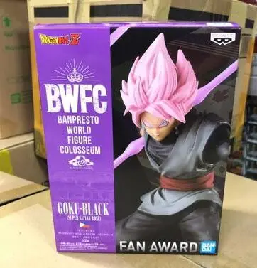 Banpresto BWFC розовые волосы черный Гоку фигурка игрушка Zamasu Супер Saiyan модель игрушка Dragon Ball супер