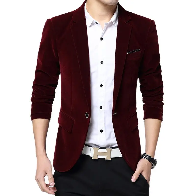 2021 весна осень новый мужской блейзер Модная Тонкая Повседневная Верхняя одежда