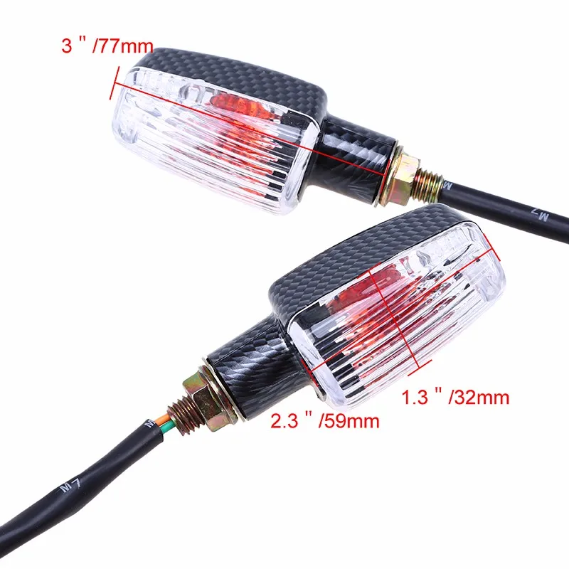 Указатели поворота POSSBAY из углеродного волокна для мотоциклов водонепроницаемый