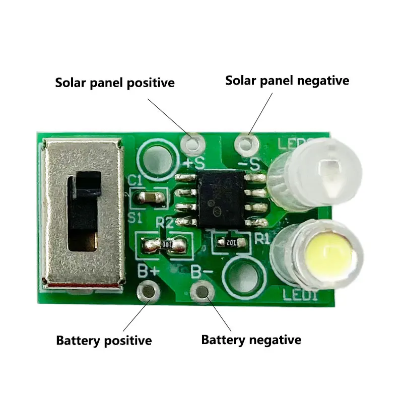 Контроллер освещения солнечной батареи 3 7 в керамический солнечный светильник