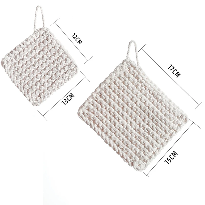 

Bohemian Hand-Woven Coaster Non-Slip Pad Table Placemat Europe Placemat Picnic Placemat for Office Home Kitchen Decor
