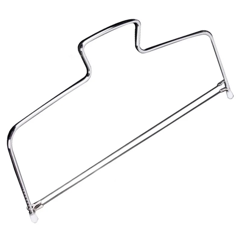 Регулируемый двухслойный резак для торта из нержавеющей стали с 2 проводами нож