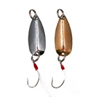 1 шт. жесткая приманка, ложки, приманка для рыбной ловли, 1 г, 1,5 г, рыба, металлический Воблер для форели, блесна, приманки на окуня с одним крючком, рыболовная снасть