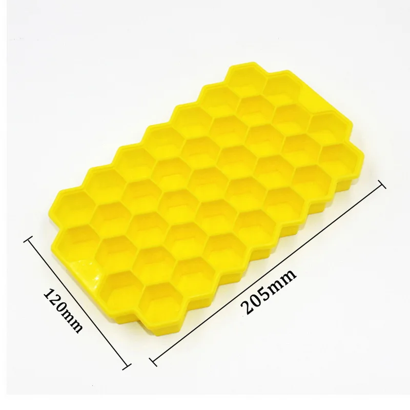 

2021 NEW Cavity Ice Cube Tray Honeycomb Ice Cube Mold Food Grade Flexible Silicone Ice Molds for Whiskey Cocktail silicone mold