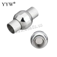 10pcs stainless steel magnetic clasp 6mm ball shape converter necklace findings connector for diy jewelry making bracelet