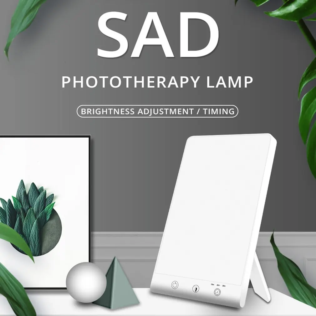 

5v1A Monochromatic White Light Bionic Solar Emotion Lamp Phototherapy Lamp Happy Light 3 Levels Dimming
