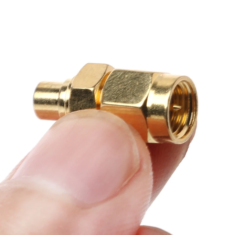 SMA штекер к MCX гнездовой разъем РЧ коаксиального адаптера прямой позолоченный