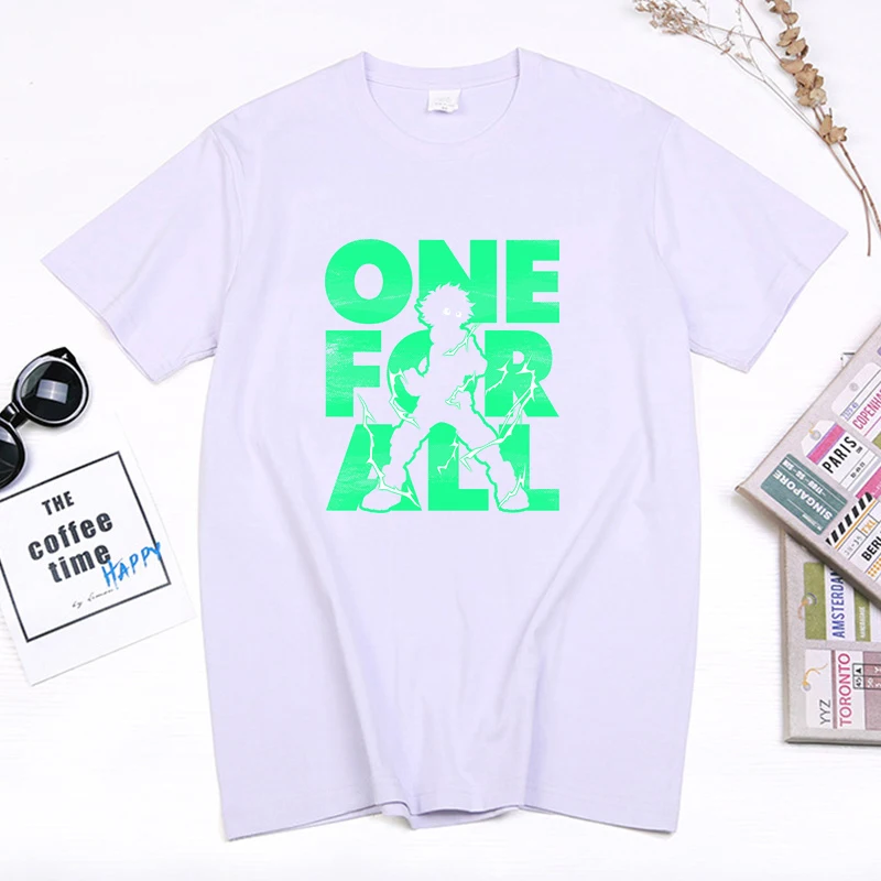 

hot sale Anime My Hero Academia TShirt Bakugou Katsuki Harajuku Manga Print tee Midoriya Izuku tops Man Women Summer camisetas