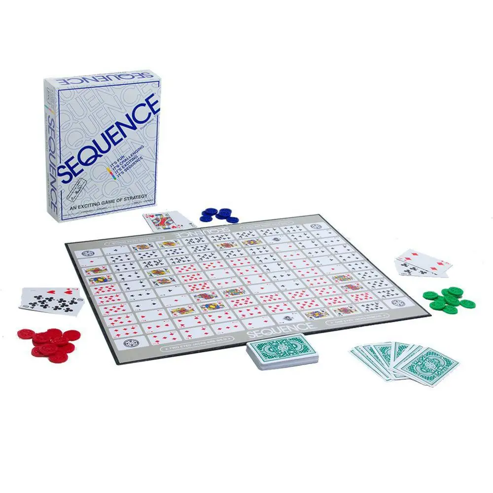 Family party card strategy game sequence board for 2-12 players | Игрушки и хобби