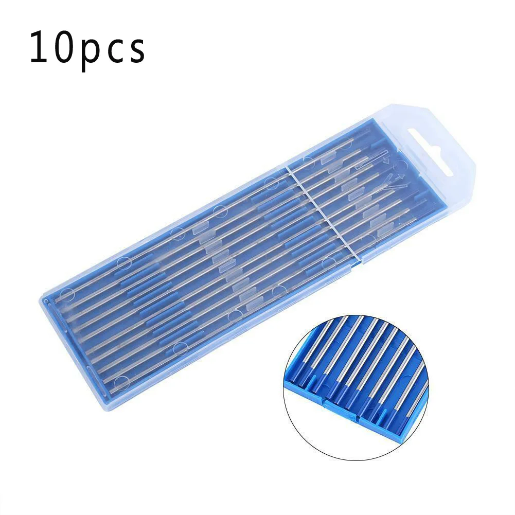 

10pcs Tungsten Electrodes Lanthanum WL20 Blue Thin metal plate 2.4x175mm