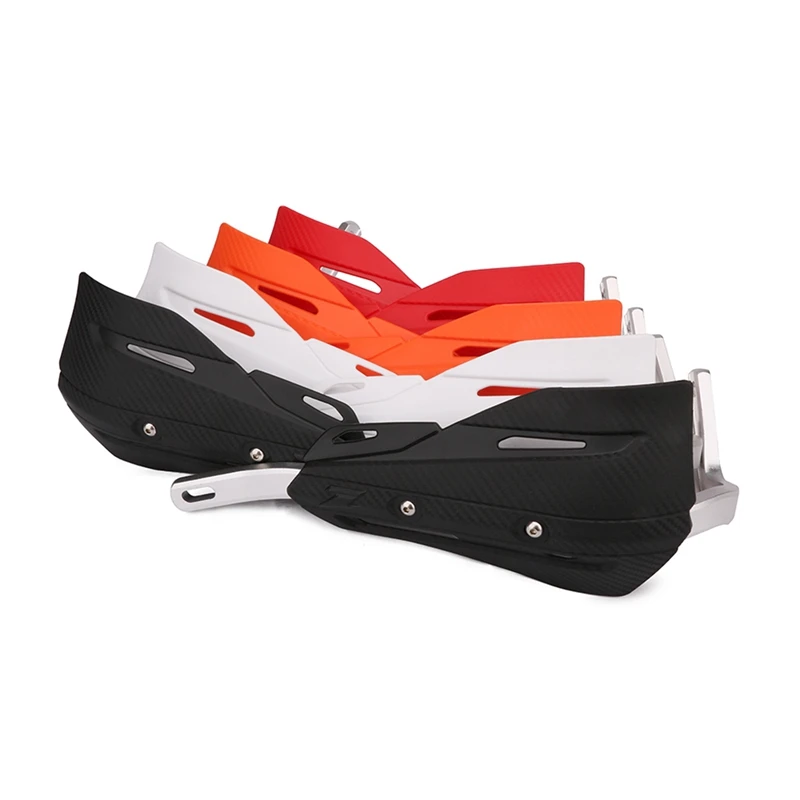 

2 Set Motorcycle 22Mm 28Mm Hand Guard Handguard Protector for Kayo SX SXF KLX KX KXF YZ YZF - White & Red