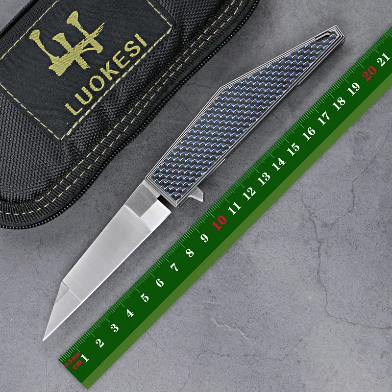 

Складной нож LUOKESI 0845, лезвие M390, титановая ручка, для охоты, рыбалки, кемпинга, фруктов, карманный, искусственный нож, инструменты для повседневного использования