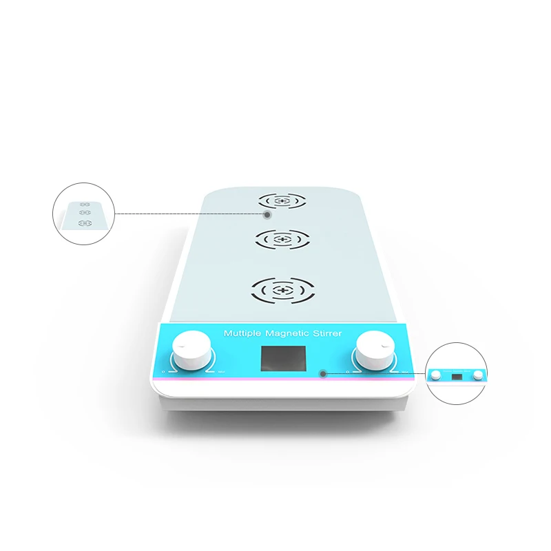 

MSC5r-3r 45W Multi-Position Magnetic Stirrer 1500rpm 1L Electric Magnetic Stirrer Laboratory LCD Digital Display Magnetic Mixer